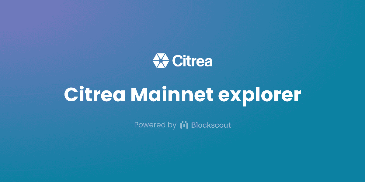 Citrea Explorer logo