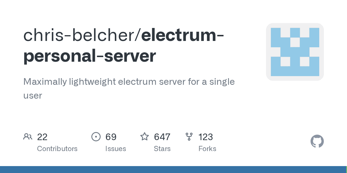 Electrum Personal Server logo